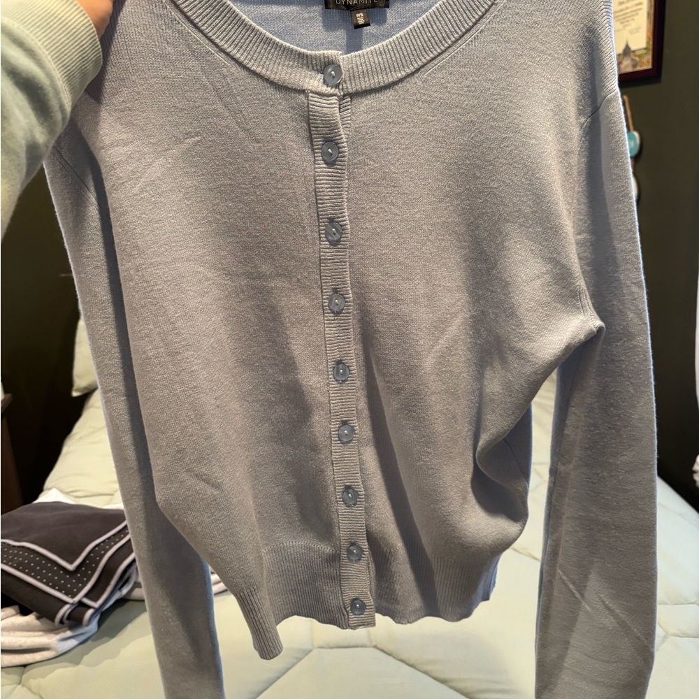 Dynamite Light Blue Cardigan